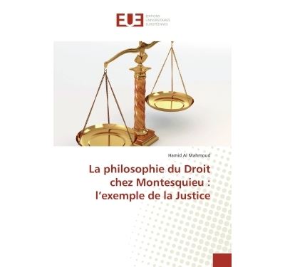 La philosophie du droit chez montesquieu : l'exemple de la j