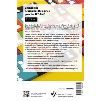 Gestion des Ressources Humaines pour les TPE-PME