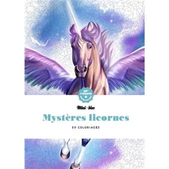 Mini-bloc d'Art-thérapie Mystères Licornes