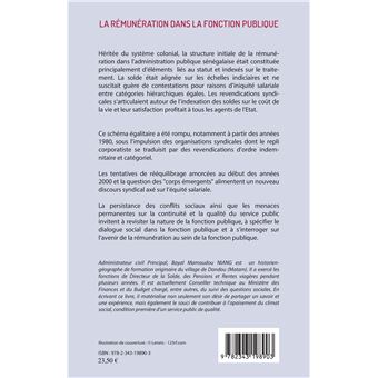 La rémunération dans la fonction publique