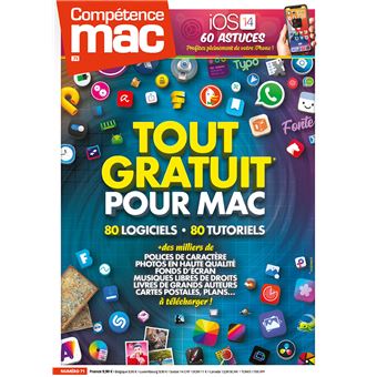 Compétence Mac n°71 - Tout gratuit pour Mac - 80 logiciels, 80 tutoriels et des milliers de contenus