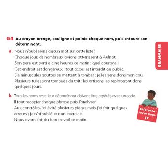 Exercices de français - CM2