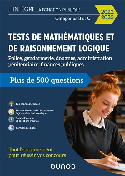 Tests de mathématiques et de raisonnement logique 2022-2023 - Frédéric Rosard - broché