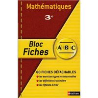 Bloc fiches abc maths 3e