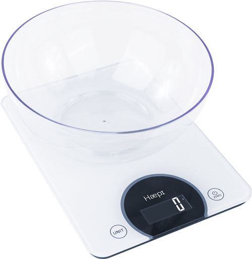 Balance de cuisine Haepi Hi-Stracciatella Blanc