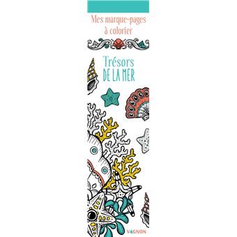 Mes marque-pages à colorier : Trésors de la mer