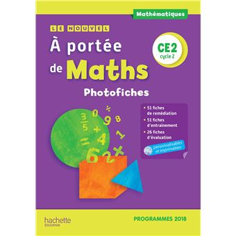 Le Nouvel A portée de maths CE2 - Photofiches + CD