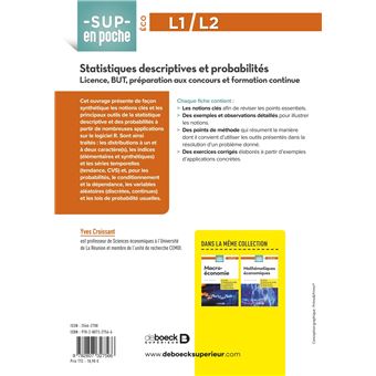 Statistiques descriptives et probabilités