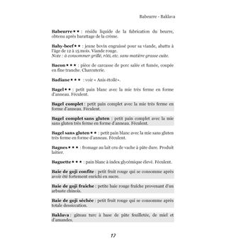 Dictionnaire alimentaire de la diarrhée