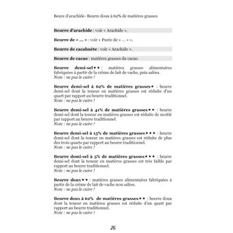Dictionnaire alimentaire de la diarrhée