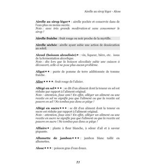 Dictionnaire alimentaire de la diarrhée