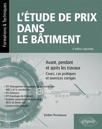 L Tude De Prix Dans Le B Timent Avant Pendant Et Apr S Les Travaux