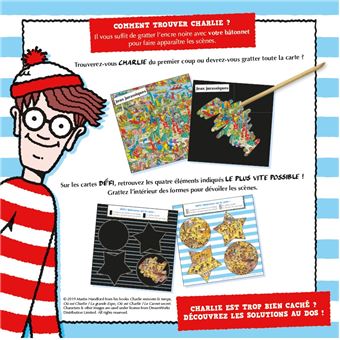 Où est Charlie ? - Mes cartes à gratter - A travers les âges