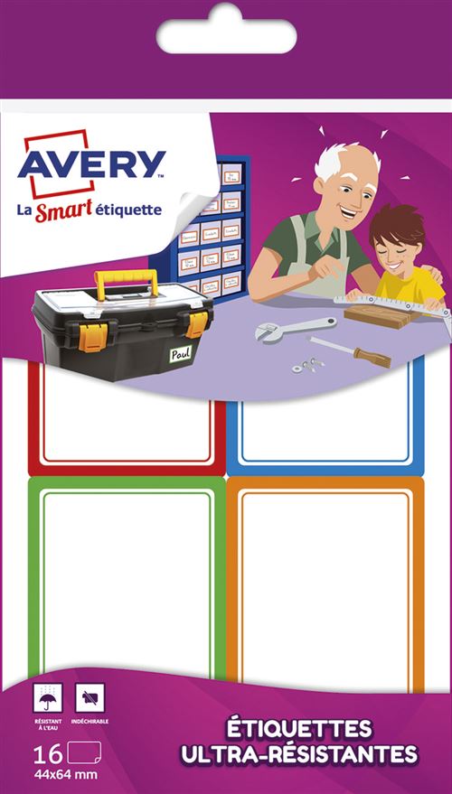 AVERY BL 16 ETIQ RESISTANTE 44X64