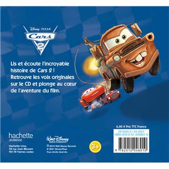 CARS 2 - Mon histoire à écouter - L'histoire du film - Livre CD - Disney Pixar