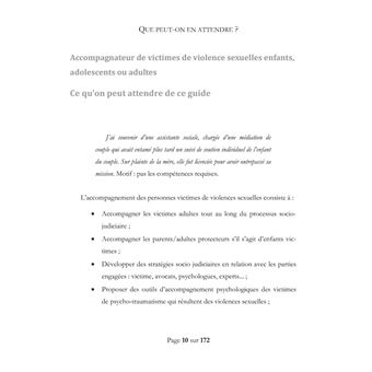 Accompagner les victimes de violences sexuelles