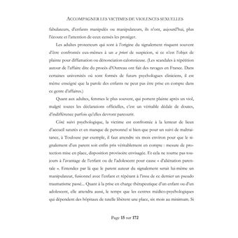 Accompagner les victimes de violences sexuelles