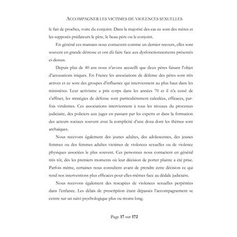 Accompagner les victimes de violences sexuelles