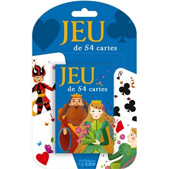 Jeu de cartes bleu