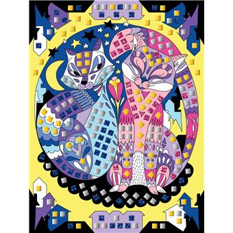 Mosaiques mousse jolis animaux - pochette avec accessoires