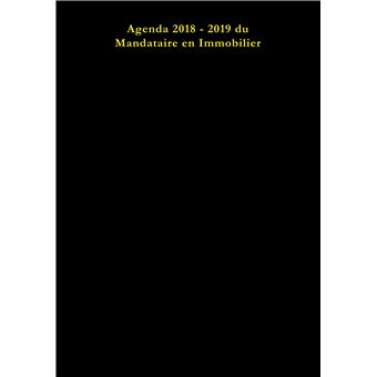 Agenda 2018 - 2019 du Mandataire en Immobilier