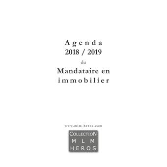 Agenda 2018 - 2019 du Mandataire en Immobilier