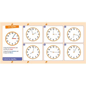 Mon bloc heure du CP au CE2 - Pour devenir imbattable en lecture de l'heure