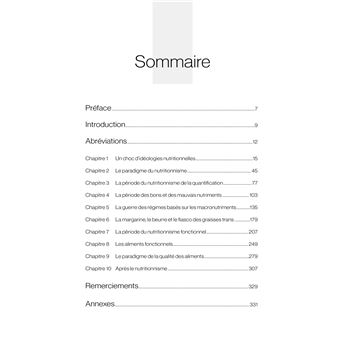 Les derives de la nutrition - comment le reductionnisme a devoye la science de