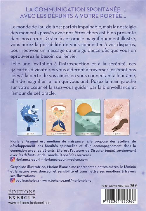 Messages de vos défunts - Cartes oracle - Boîte ou accessoire - Floriane  Arzouni, Marion Blanc, Livre tous les livres à la Fnac