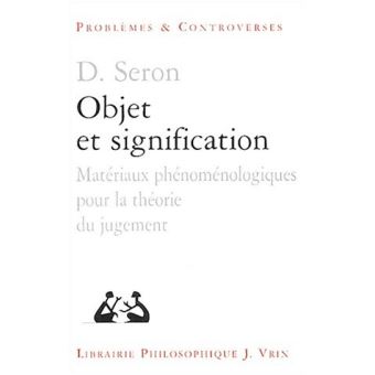 Objet et signification