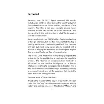Canvas of a method of "de-radicalisation"