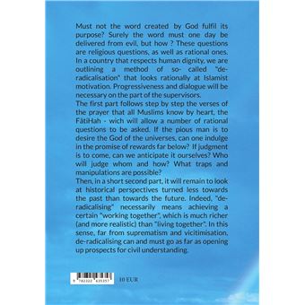 Canvas of a method of "de-radicalisation"