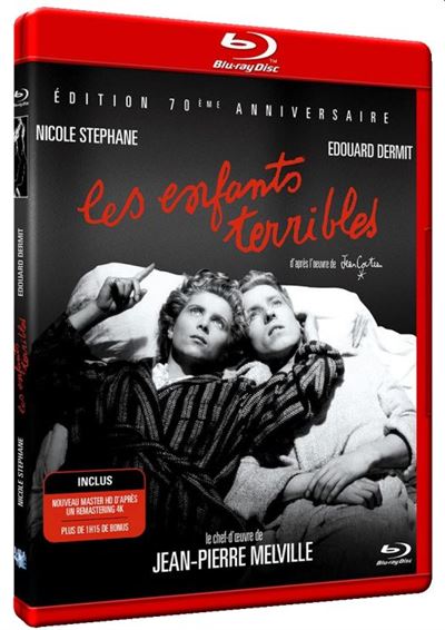 Les Enfants Terribles Édition 70ème Anniversaire Blu Ray Jean Pierre Melville Blu Ray 