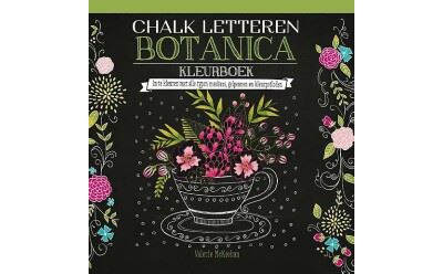Chalk letteren Botanica kleurboek