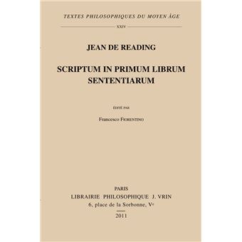 Scriptum in primum librum Sententiarum