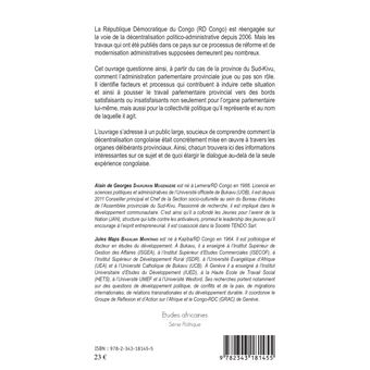 Le régionalisme politique en république démocratique du Congo