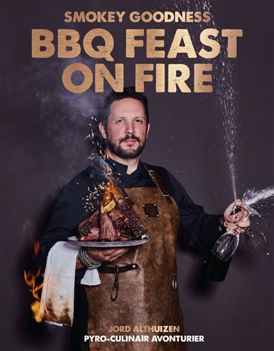 Smokey goodness BBQ feast on fire