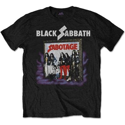 T-Shirt Vintage Sabotage Noir Black Sabbath