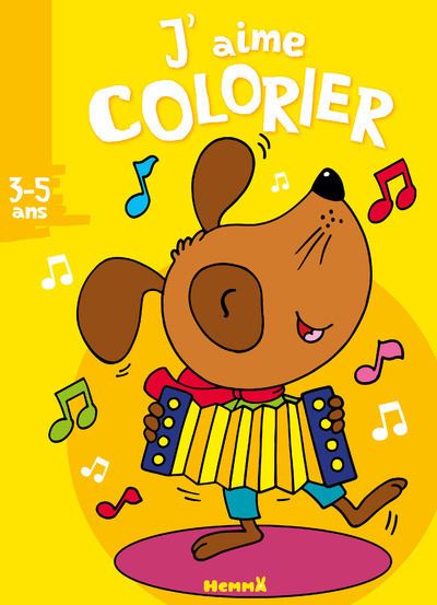 J'aime colorier : Chien