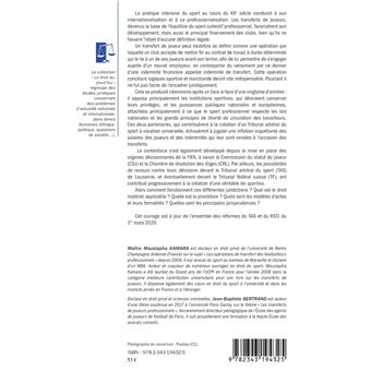 Le contentieux international du transfert des joueurs