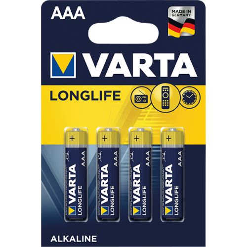 Pile Varta AAA Alcaline 1 5 V Or et Jaune Pack de 4 - vue 3