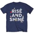 T-shirt Unisex Rise and Shine Taille S Bleu marine