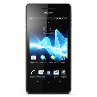 Sony XPERIA V - 4G smartphone - RAM 1 Go / 8 Go - microSD slot - Écran LCD - 4.3" - 1280 x 720 pixels - rear camera 13 MP - noir