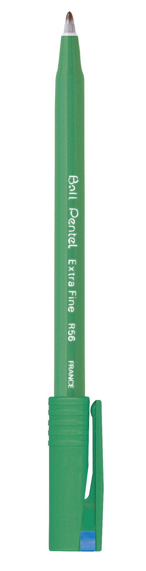 Pentel stylo roller encre Ball Pentel R56, bleu