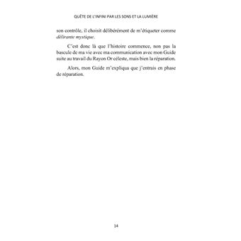 Quête de l'infini par les sons et la Lumière, Tome 1: La Réparation