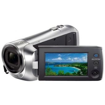 Sony Handycam HDR-PJ240E - Caméscope avec projecteur - 1080p - 2.51 MP - 27x zoom optique - Carl Zeiss - carte Flash - argent - 1