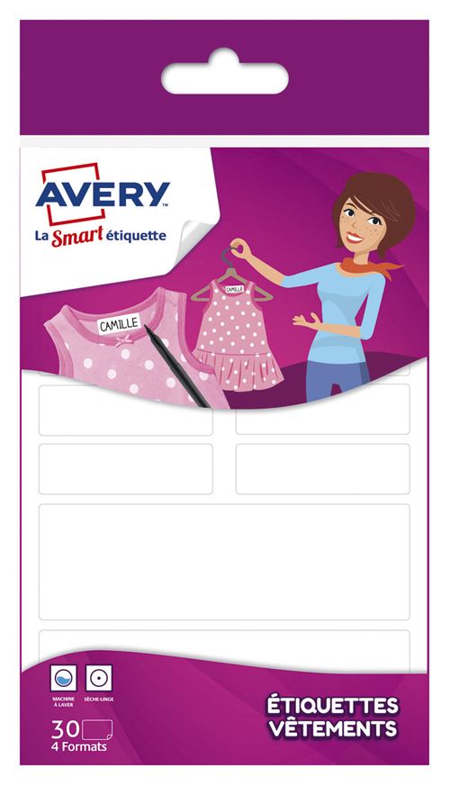 AVERY BL 30 ETIQ VETEMENT 4 FORMATS