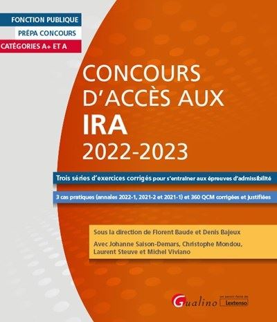 Concours d'accès aux IRA 2022-2023