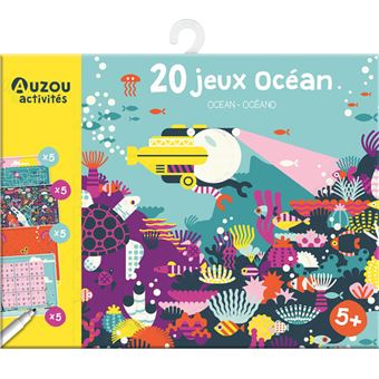 Ma pochette de jeux - 20 p'tits jeux - océan