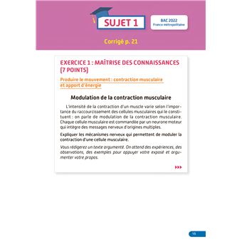 Annales Objectif BAC 2023 - Spécialité SVT
